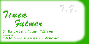 timea fulmer business card